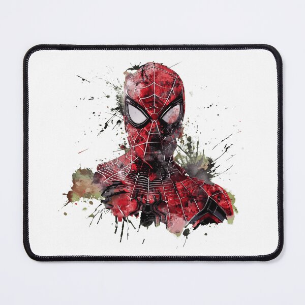 Item preview, Spider-Man Watercolor Portrait Graphic – Red Black Web Splat Superhero Design designed and sold by CourtneyC58877.