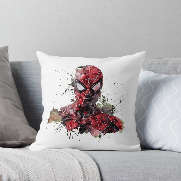 Item preview, Spider-Man Watercolor Portrait Graphic – Red Black Web Splat Superhero Design designed and sold by CourtneyC58877.