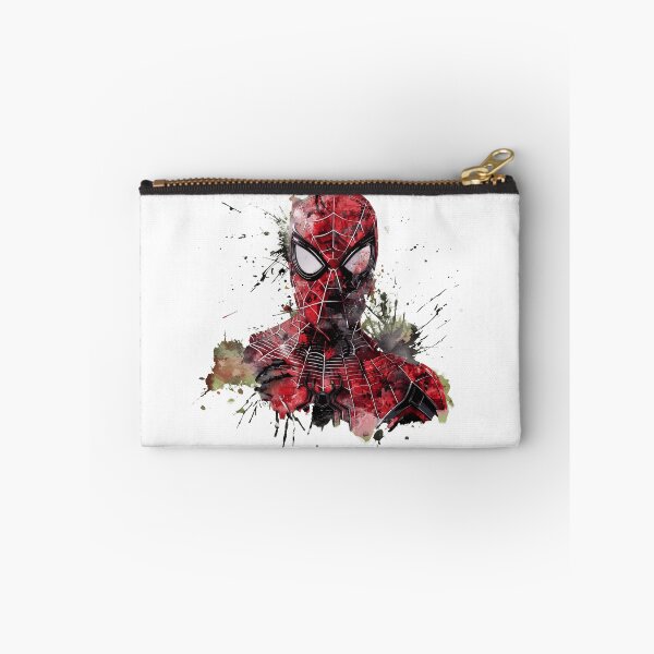Item preview, Spider-Man Watercolor Portrait Graphic – Red Black Web Splat Superhero Design designed and sold by CourtneyC58877.