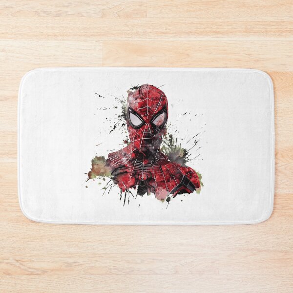 Item preview, Spider-Man Watercolor Portrait Graphic – Red Black Web Splat Superhero Design designed and sold by CourtneyC58877.