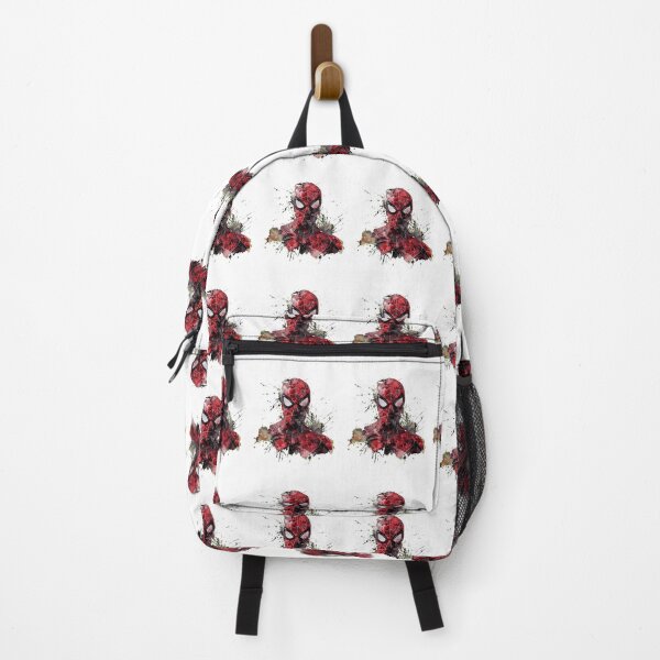 Item preview, Spider-Man Watercolor Portrait Graphic – Red Black Web Splat Superhero Design designed and sold by CourtneyC58877.