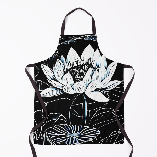Item preview, Waterlily Woodcut designed and sold by ViaARTfactory.