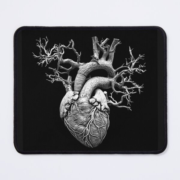 Item preview, Anatomical Heart Tree with Branching Arteries Gothic Medical Art Design designed and sold by inkoutninja.