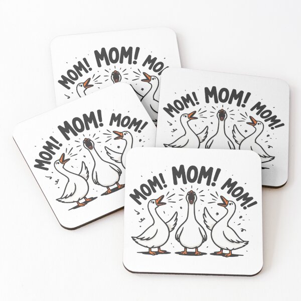 Item preview, Mom Mom Mom Funny Duck Vector T-Shirt Design - Loud Calling Geese Mother's Day Graphic designed and sold by Rabu10.