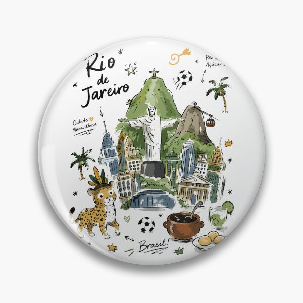 Item preview, Cute Christ the Redeemer Rio Doodle Art v2 designed and sold by RamyGallery.