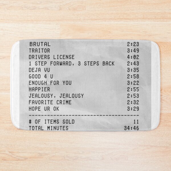 Item preview, ;sour album receipt Poster designed and sold by kylemthom.