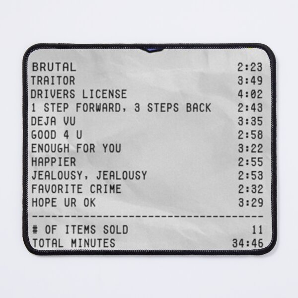 Item preview, ;sour album receipt Poster designed and sold by kylemthom.