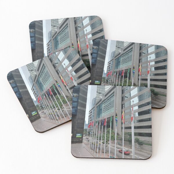 Item preview, High Rise Buildings and Flags in Wan Chai HK – Urban Corporate Photography designed and sold by pbchan.