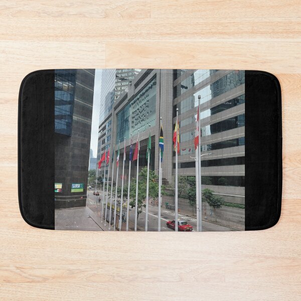 Item preview, High Rise Buildings and Flags in Wan Chai HK – Urban Corporate Photography designed and sold by pbchan.