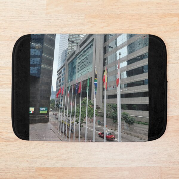 Item preview, High Rise Buildings and Flags in Wan Chai HK – Urban Corporate Photography designed and sold by pbchan.