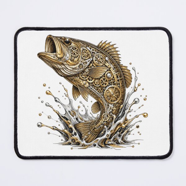 Item preview, Brass Clockwork Fish Breaching Splash designed and sold by teemix.