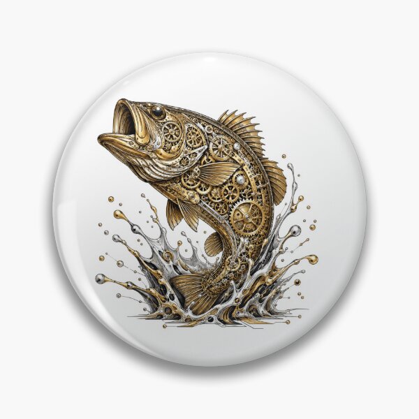 Item preview, Brass Clockwork Fish Breaching Splash designed and sold by teemix.