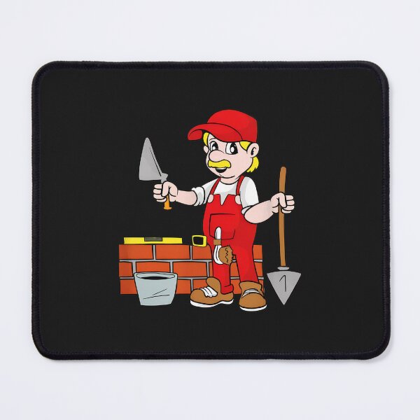 Item preview, Funny Bricklayer Character Design designed and sold by bcgqgywod.