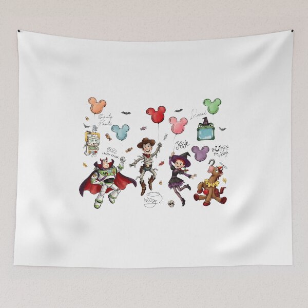 Item preview, Toy Story Halloween Character Balloon Graphic – Woody Buzz Jessie Spooky Design designed and sold by LisaTran96293.