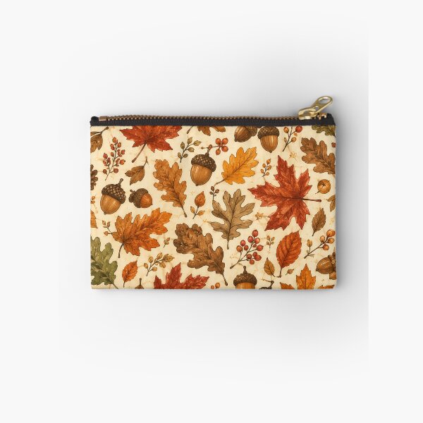 Item preview, Autumn Acorn & Fall Leaves Pattern – Cozy Woodland Botanica designed and sold by RJACreative.