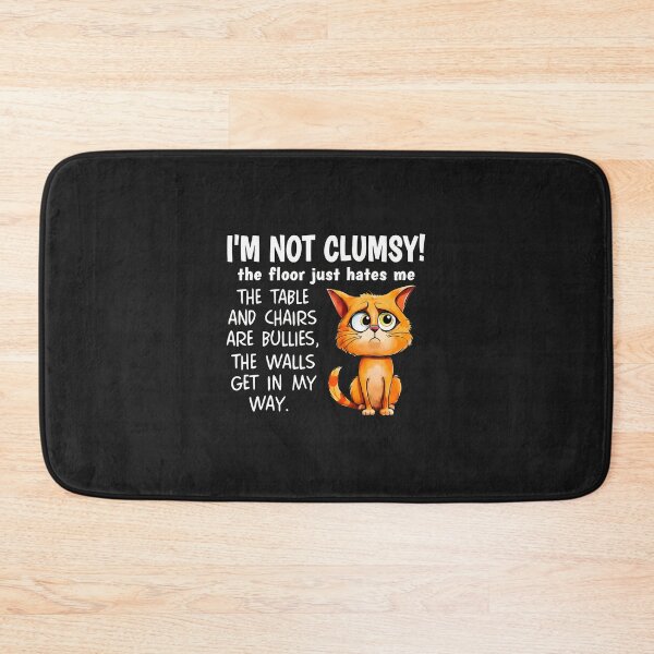 Item preview, Funny Clumsy Cat Floor Hates Me Humor Graphic designed and sold by bcgqgywod.