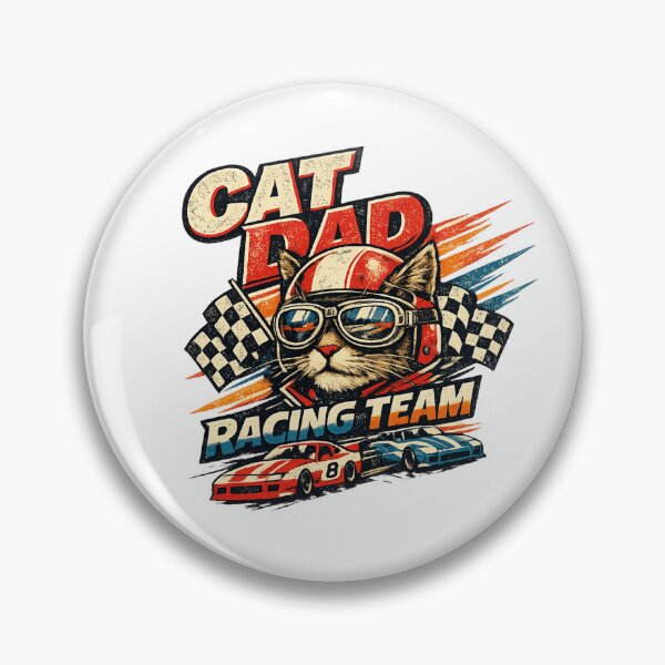 Item preview, Cat Dad Retro Racing Team designed and sold by teemix.