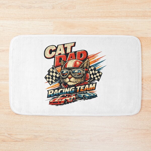 Item preview, Cat Dad Retro Racing Team designed and sold by teemix.