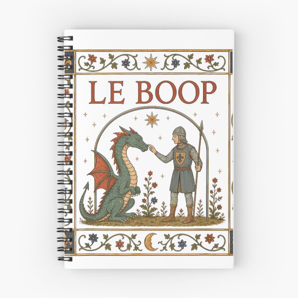 Item preview, Le Boop Medieval Knight Dragon Fantasy Humor  designed and sold by OMITTEROMINOUS.