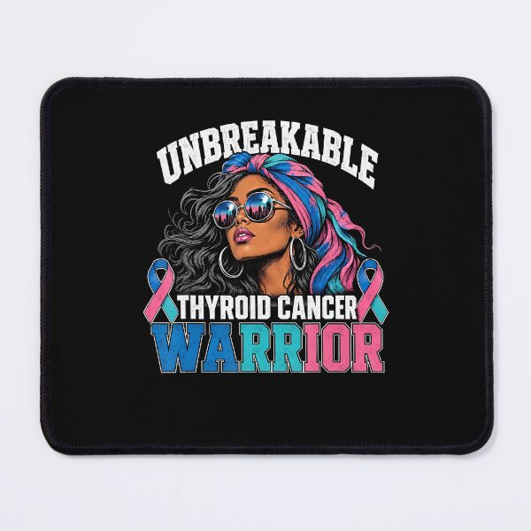 Item preview, Messy Bun Women Girl Unbreakable Thyroid Cancer Warrior designed and sold by ripgoatclothing.