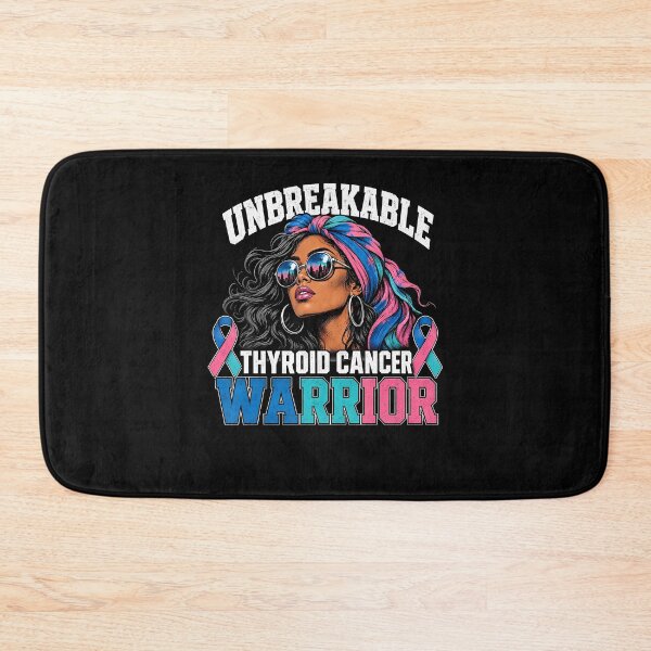Item preview, Messy Bun Women Girl Unbreakable Thyroid Cancer Warrior designed and sold by ripgoatclothing.