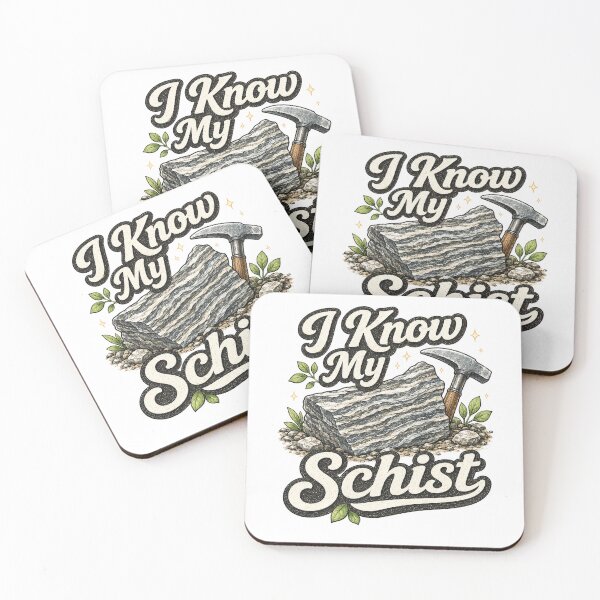 Item preview, I Know My Schist – Funny Geology Pun designed and sold by Hobby Pun Shop.