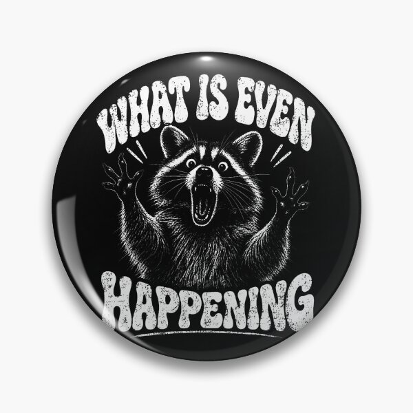 Item preview, Funny What Is Even Happening Raccoon Confused Animal Humor designed and sold by ripgoatclothing.