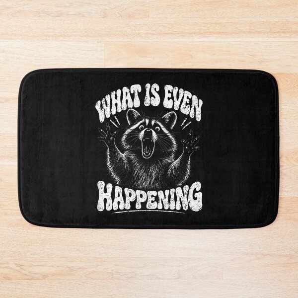 Item preview, Funny What Is Even Happening Raccoon Confused Animal Humor designed and sold by ripgoatclothing.
