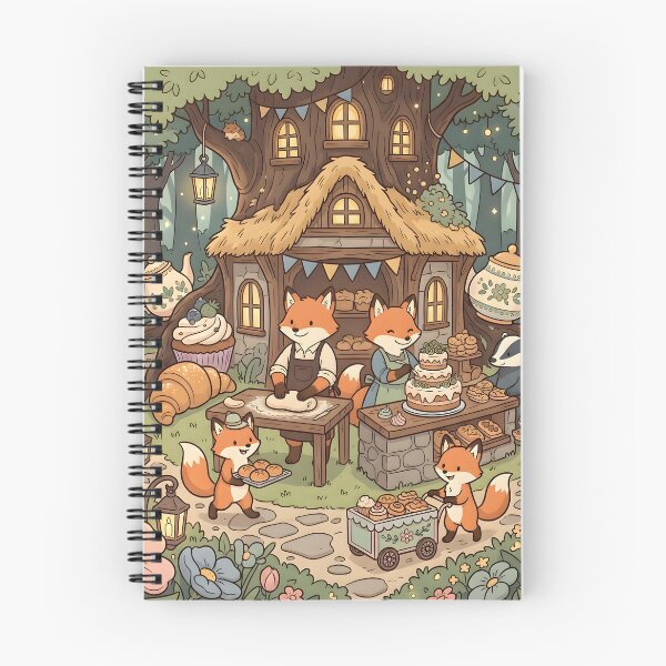 Item preview, Cozy Fox Bakery Tea Party in Woodland Cottage designed and sold by Herodestroyer.