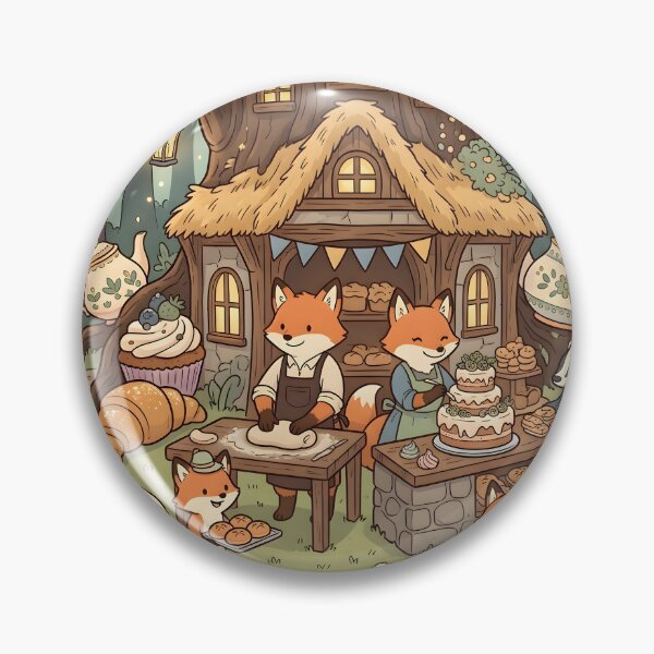 Item preview, Cozy Fox Bakery Tea Party in Woodland Cottage designed and sold by Herodestroyer.