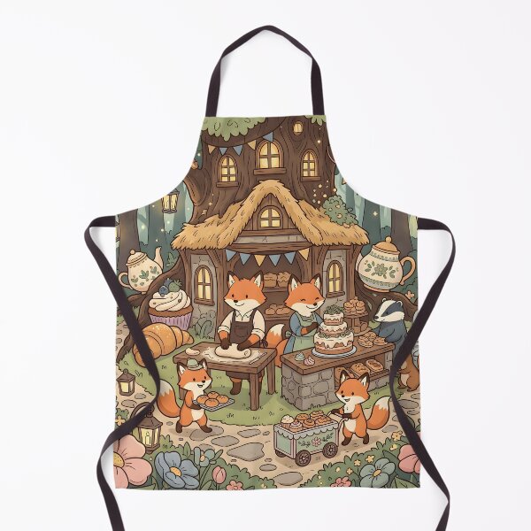 Item preview, Cozy Fox Bakery Tea Party in Woodland Cottage designed and sold by Herodestroyer.