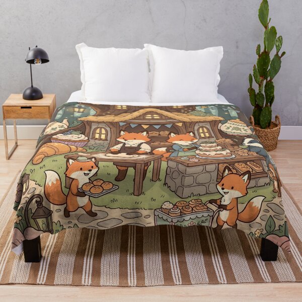 Item preview, Cozy Fox Bakery Tea Party in Woodland Cottage designed and sold by Herodestroyer.