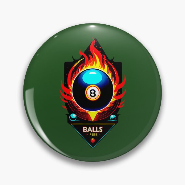 Item preview, Billiard Logo Balls Fire Ball Number 8. 6 designed and sold by DreamWorksde.