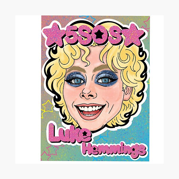 Item preview, Luke Hemmings caricature designed and sold by M00NBEAMSTUDIO.
