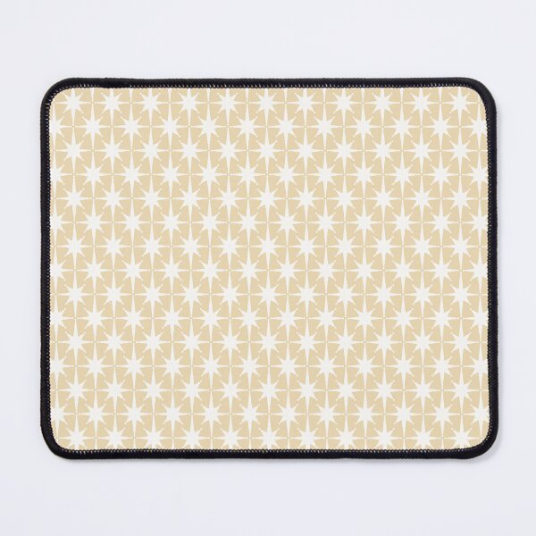 Item preview, Mid Century Modern Atomic Starburst Star Pattern in Oat Beige designed and sold by kierkegaard.