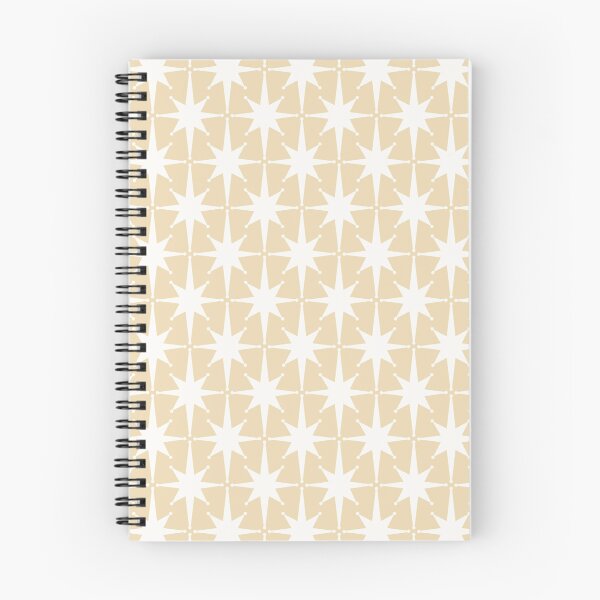 Item preview, Mid Century Modern Atomic Starburst Star Pattern in Oat Beige designed and sold by kierkegaard.