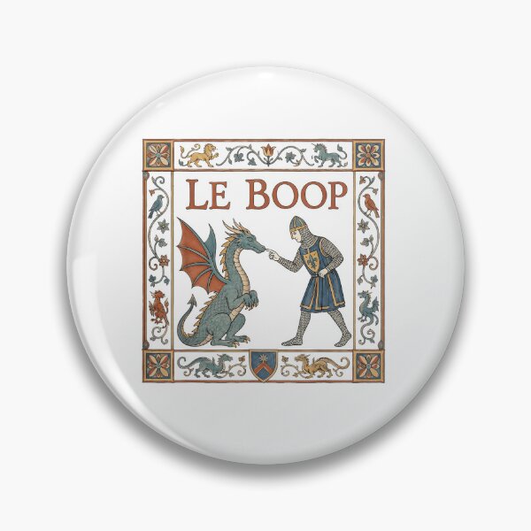Item preview, Le Boop Medieval Knight Dragon Funny Fantasy Renaissance T-Shirt designed and sold by Umbelasyn.