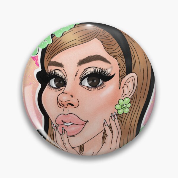 Item preview, Ariana Grande caricature designed and sold by M00NBEAMSTUDIO.