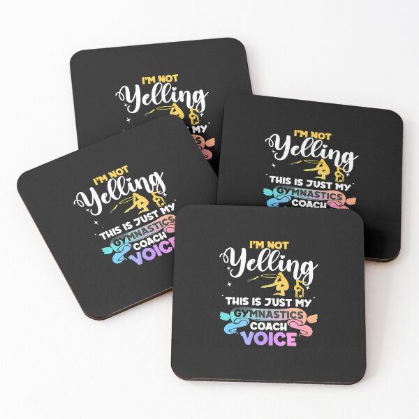 Item preview, Funny Gymnastics Coach Voice I'm Not Yelling designed and sold by pkkokrxjk.