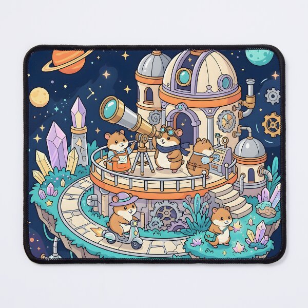 Item preview, Cute Hamster Astronomers Space Observatory designed and sold by Herodestroyer.