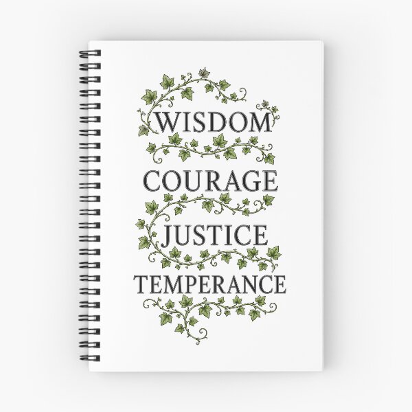 Item preview, Stoic Principles: Wisdom Courage Justice Temperance designed and sold by A Curious Self.