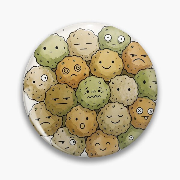 Item preview, Cute Falafel Pile Kawaii Middle Eastern Food Illustration designed and sold by DuckOddity.