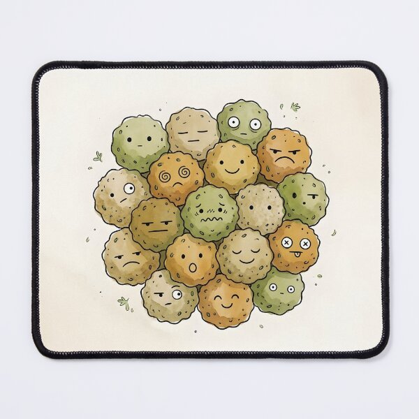 Item preview, Cute Falafel Pile Kawaii Middle Eastern Food Illustration designed and sold by DuckOddity.