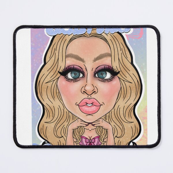 Item preview, Sabrina Carpenter caricature designed and sold by M00NBEAMSTUDIO.
