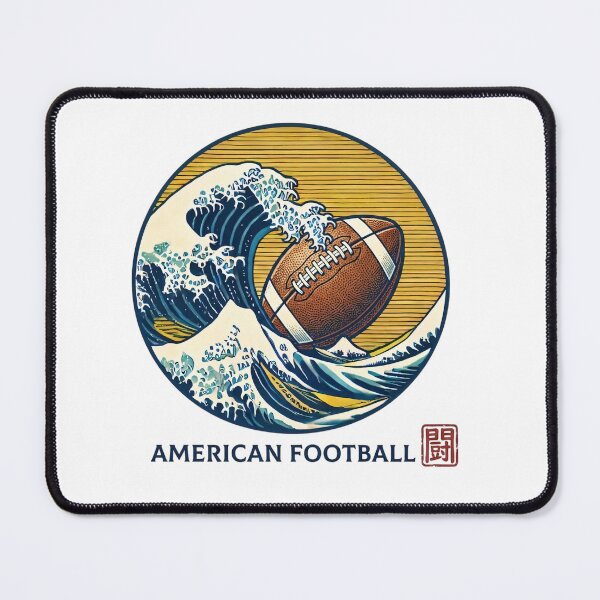 Item preview, Japanese Great Wave Football - Vintage Ukiyo-e Sports Art designed and sold by SakuraJapanArt.