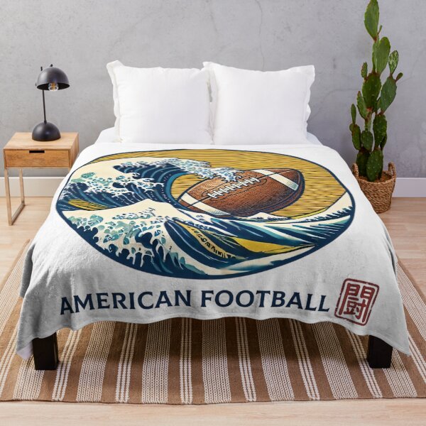 Item preview, Japanese Great Wave Football - Vintage Ukiyo-e Sports Art designed and sold by SakuraJapanArt.