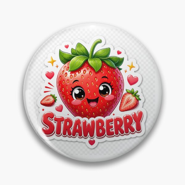 Artikelvorschau, Erdbeere Kawaii Niedliche Lächelnde Frucht Süße Beere Cartoon entworfen und verkauft von MR4me.