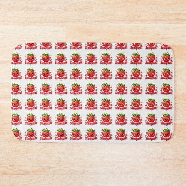 Item preview, Strawberry Kawaii Cute Smiling FruitSweet Berry Cartoon designed and sold by MR4me.