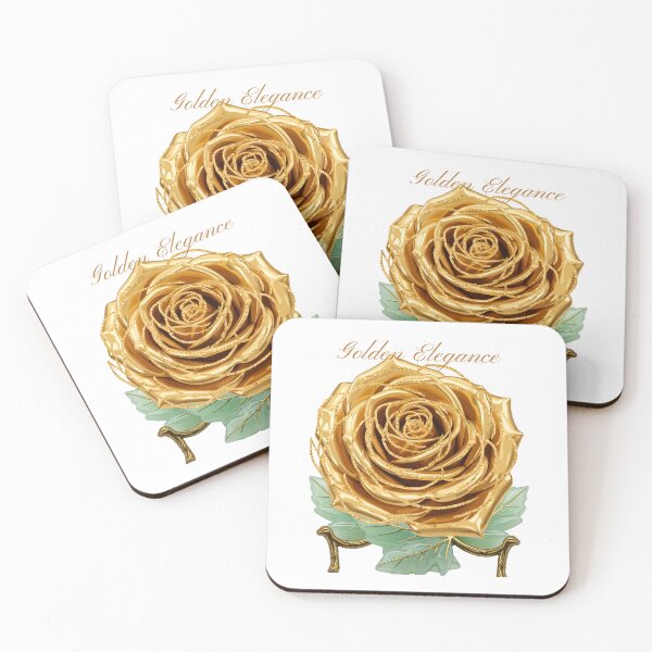 Item preview, Golden Elegance Luxury 3D Gold Rose with Green Jade Base designed and sold by MinimalAurashop.