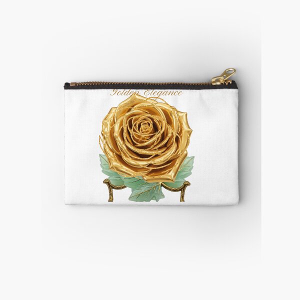 Item preview, Golden Elegance Luxury 3D Gold Rose with Green Jade Base designed and sold by MinimalAurashop.